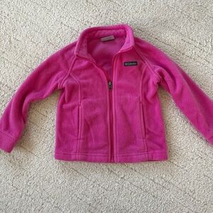 Girls 4T Columbia Vibrant Pink Fleece Jacket
